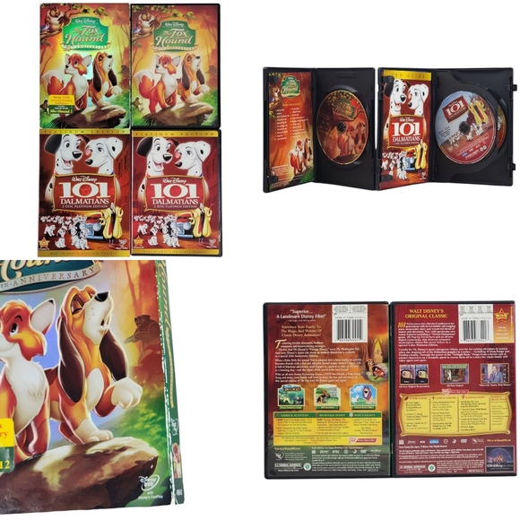 Disney DVD Lot of 6 - Dumbo, Planes, Bambi, 101 Dalmatians & More - Picture 4 of 5